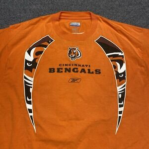 vintage cincinnatti bengals shirt stacy andrews #79 size large reebok
